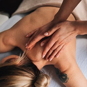 Therapeutic massage focused on easing back pain and improving circulation