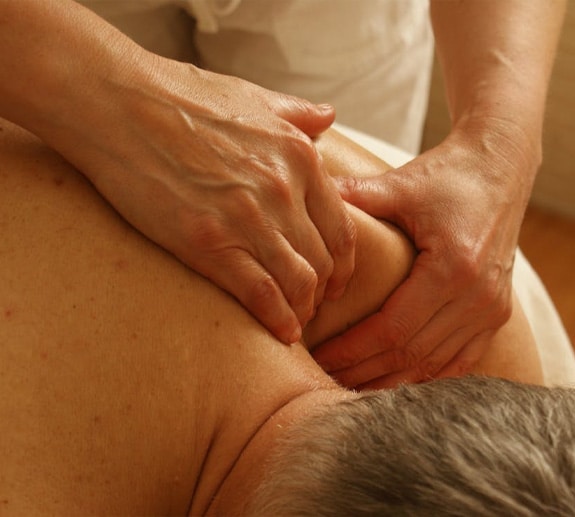 Relaxing neck massage to reduce muscle tightness and promote relaxation